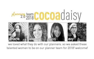 New additions to the Cocoa Daisy Planner Team