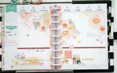 Planning in my Happy Planner!