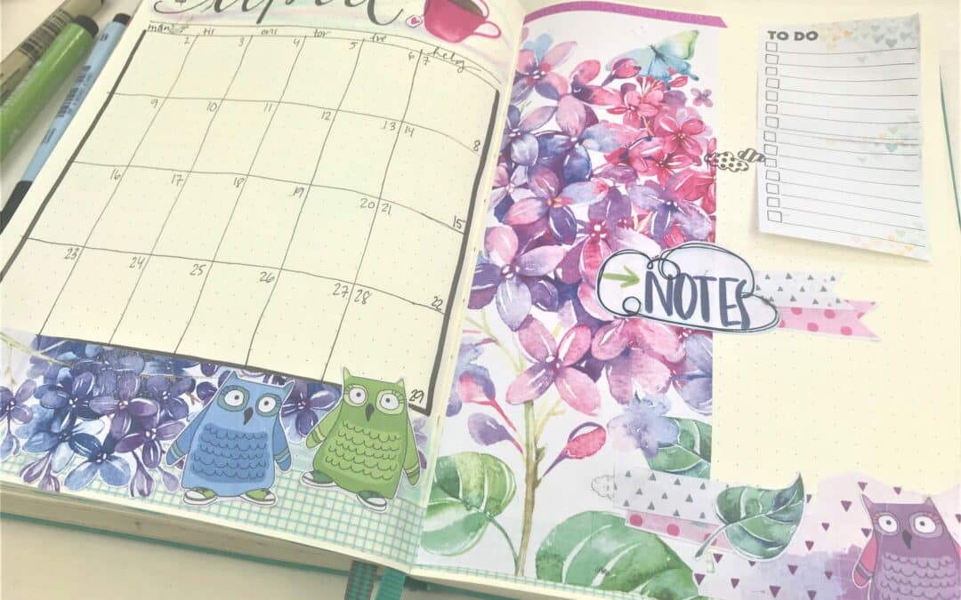 April Bullet Journal Setup