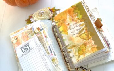 November Planner Setup in a Personal Ring Planner.