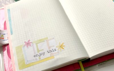 Memory Keeping Sticker kit in a journal