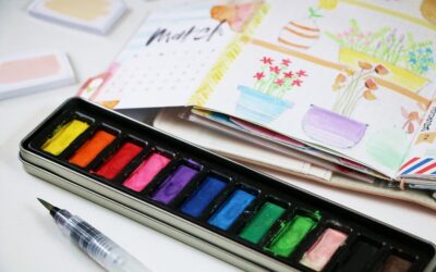 Using watercolour in TN planner + video.