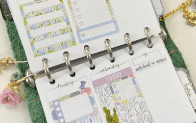 January Noted Kit Week on 4 pages Plan with me video