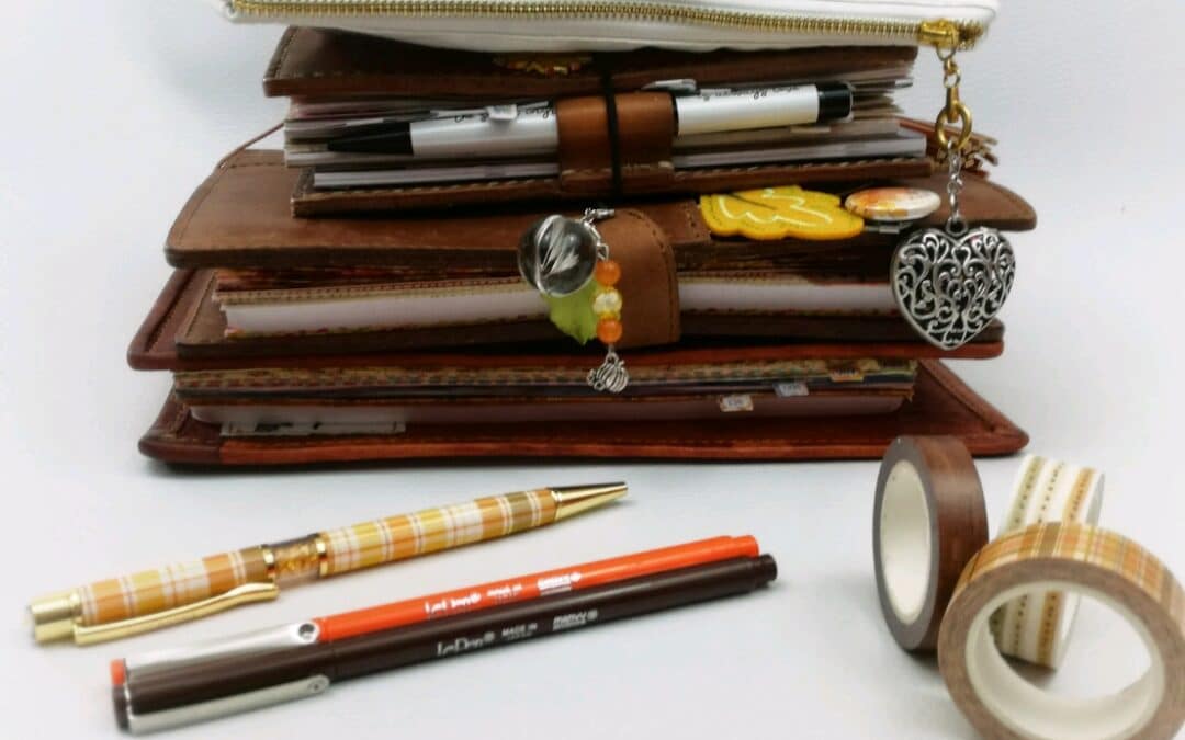 October planner set up with Flanner & Frost Kit