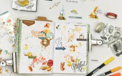 Step by step set-up page : Monthly Gratitude