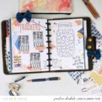 Plan with me in pictures : Trackers page