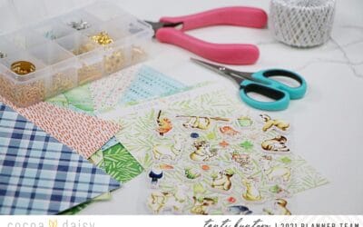 Decorating your planner using puffy sticker