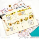 Sweet Sunflowers for Your Planner Spread!