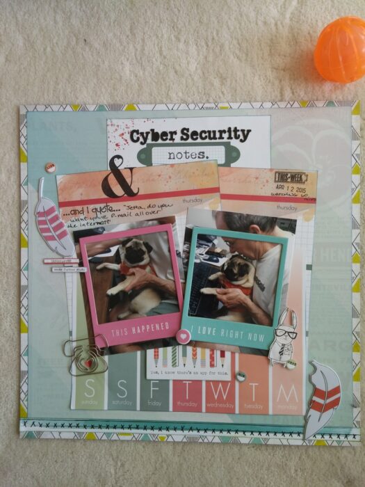 April Sketch - Pugs and Cyber Security