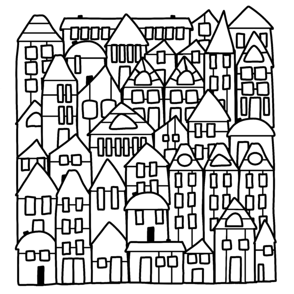 Cocoa Daisy neighbourhood house outline attached