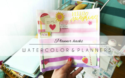 Fun with watercolors and planners