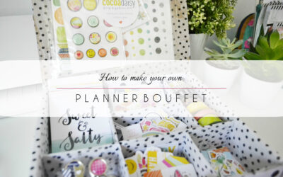 Make your own PLANNER BOUFFET (or organzier)