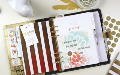 January Planner set up and free cut files!
