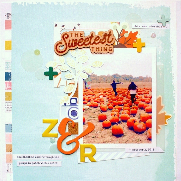 Layout by Janet Perafan-Babar | Cocoa Daisy Sprinkles Kit November 2016