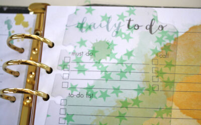 Day Planner page divider tutorial.