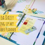 Setting up my December Planner