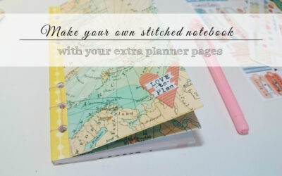 Hand Stitched Cover and Binding for My Personal Planner Pages